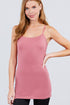 Active Basic Cotton Camisole Dark Pink