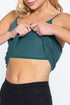 Active Basic Cotton Camisole Jade green Front