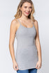 Active Basic Cotton Camisole Light Heather Grey Model