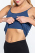 Active Basic Cotton Camisole Midnight Blue Bra