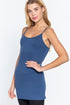 Active Basic Cotton Camisole Midnight Blue Front