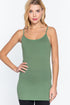 Active Basic Cotton Camisole Palm Leaf