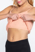 Active Basic Cotton Camisole Peach Sand Bra