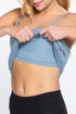 Active Basic Cotton Camisole Satin Blue