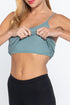 Active Basic Cotton Camisole Silver Sage Bra