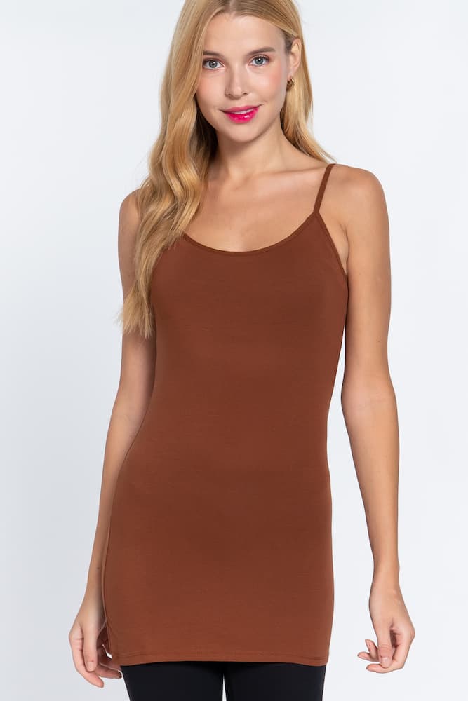 Active Basic Cotton Camisole Truffle