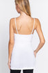 Active Basic Cotton Camisole White Back