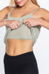 Active Basic Cotton Camisole Celadon green Bra