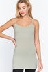 Active Basic Cotton Camisole celadon green
