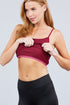 Active Basic Cotton Camisole ruby burgundy Bra