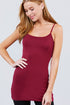 Active Basic Cotton Camisole Ruby burgundy