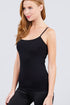 Active Basic Cropped Camisole Black Model