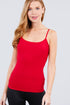 Active Basic Cropped Camisole Bold Red