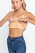 Active Basic Cropped Camisole Golden Peach Bra