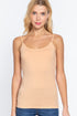 Active Basic Cropped Camisole Golden Peach Model