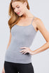 Active Basic Cropped Camisole Heather Grey