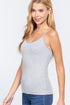 Active Basic Cropped Camisole Light Grey Side