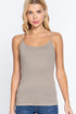 Active Basic Cropped Camisole Oyster Front