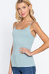 Active Basic Cropped Camisole Skymint Front