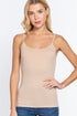 Active Basic Cropped Camisole Soft Taupe Front