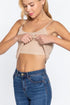 Active Basic Cropped Camisole Soft Taupe