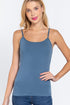 Active Basic Cropped Camisole Steel Blue