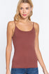 Active Basic Cropped Camisole Terracotta