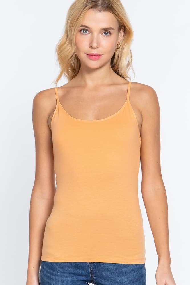 Active Basic Cropped Camisole Toffee