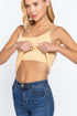 Active Basic Cropped Camisole Vanilla Cake Front