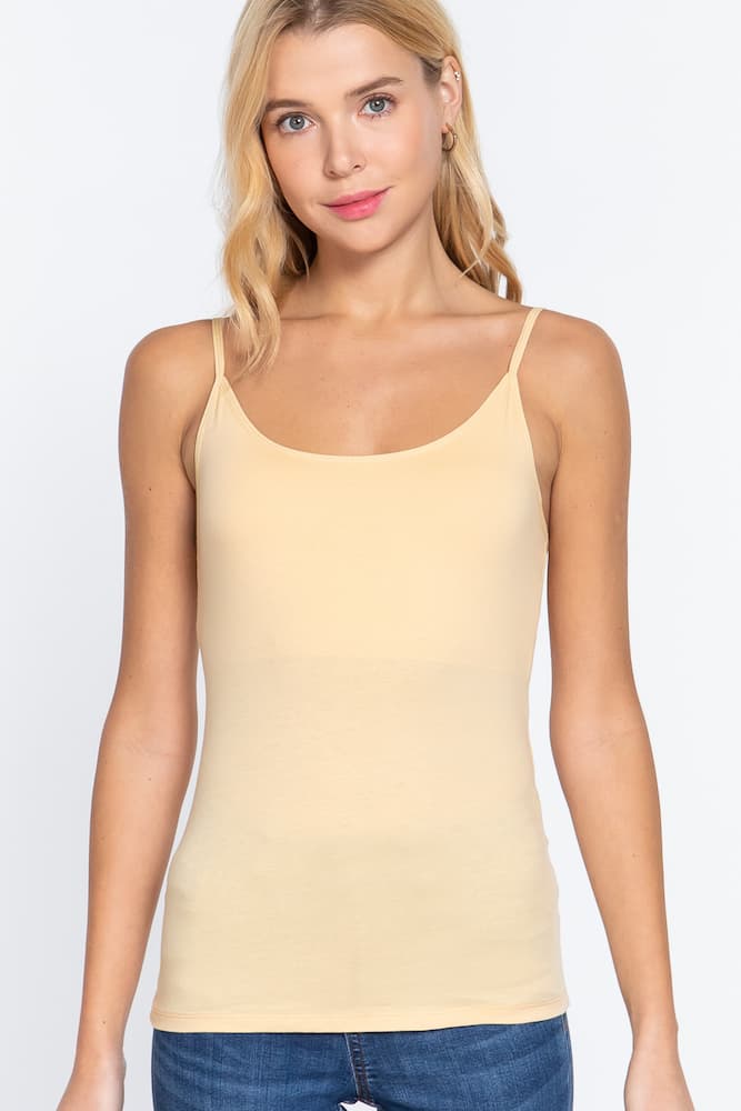 Active Basic Cropped Camisole Vanilla Cake