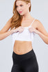Active Basic Cropped Camisole White Bra