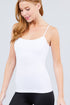 Active Basic Cropped Camisole White Front