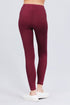 Active Cotton Leggings Burgundy Back
