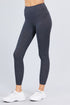 Active Cotton Leggings Charcoal Grey Side
