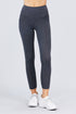 Active Cotton Leggings Charcoal Grey
