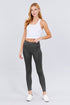 Active Cotton Leggings Deep Charcoal Front