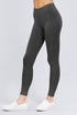 Active Cotton Leggings Deep Charcoal Side