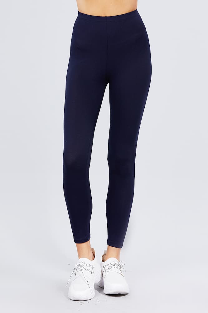 Active Cotton Leggings True Navy Model