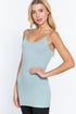 Adjustable Strap Tunic Cami Sky Blue Side 