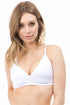 Anemone Cotton Bralette White Model