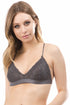 Anemone Lace Bralette Strappy Bralette Light Grey