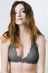Anemone Lace Halter Bralette Grey