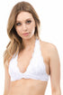 Anemone Lace Halter Bralette White