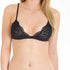 Anemone Lace Triangle Bralette Black