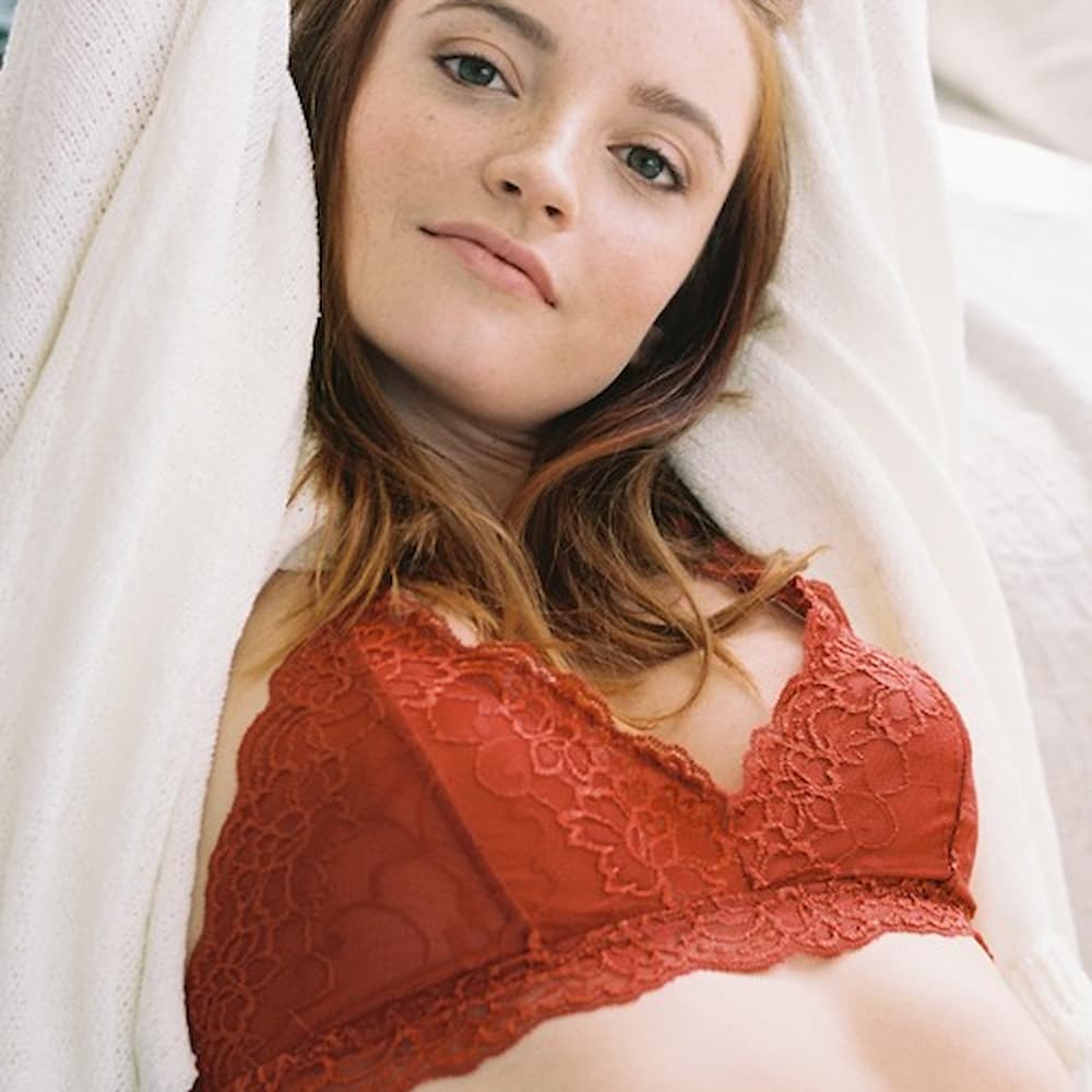 Anemone Racerback Bralette Rust Side View