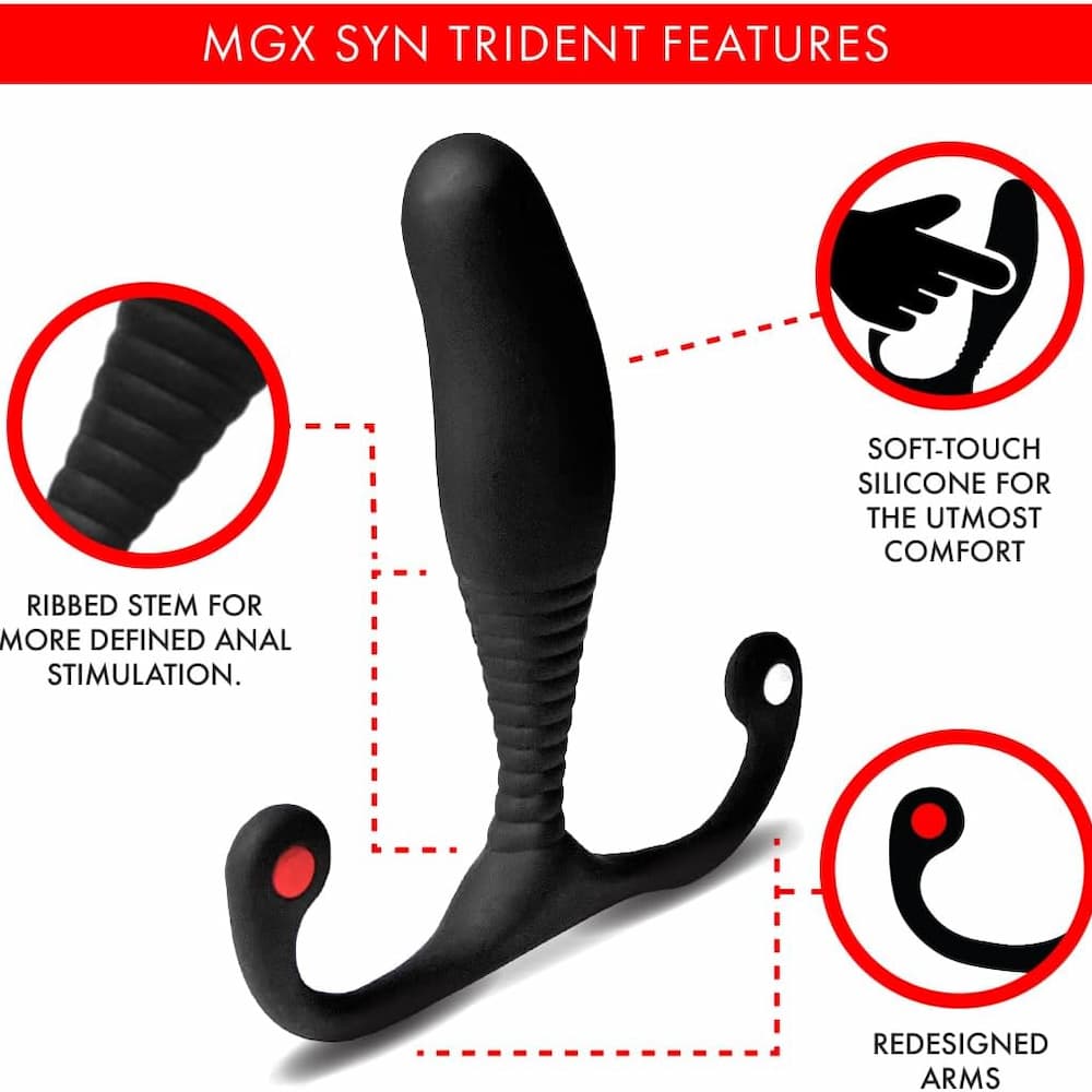 Aneros MGX Syn Trident ergonomic four-point design