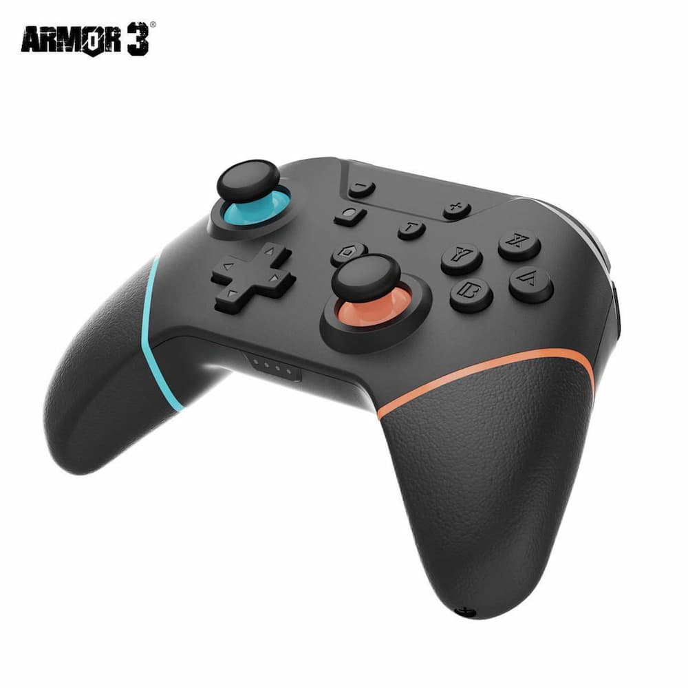 Armor3 NuChamp Pro Wireless Switch Controller Black Orange Top View