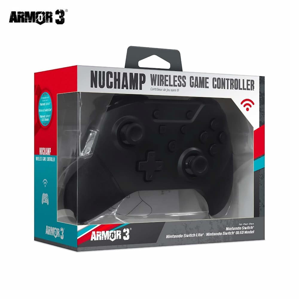 Armor3 NuChamp Wireless Nintendo Switch Controller Black Box