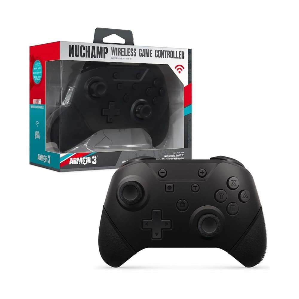 Armor3 NuChamp Wireless Nintendo Switch Controller Black Packaging