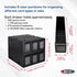 BCW 6 Drawer Card Catalog Black Box Dimensions